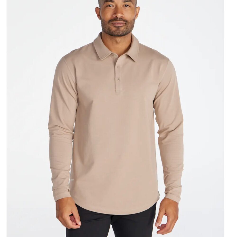 Bylt Drop-Cut Long Sleeve: LUX Polo